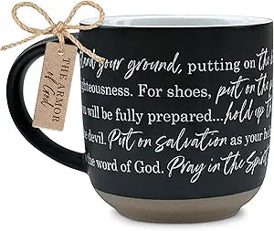DIC 18528 MUG ARMOR OF GOD EPH. 6:14-18 BLACK