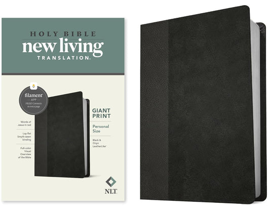 NLT BIBLE PERSONAL SZ GIANT PRINT BLACK/ONYXFILAMENT ENABLED