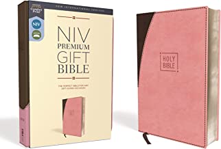 NIV ZON PREMIUM GIFT BIBLE LS PINK-BROWN