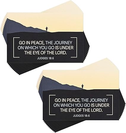 DIC IBB-257 ITTY BITTY CARD GO IN PEACE JUDGES 18:6