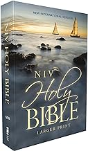 NIV, HOLY BIBLE, LARGER PRINT, ECONOMY EDITION, PAPERBACK, BLUE