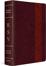 ESV STUDY BIBLE LARGE PRINT TT MAHOGANY TRELLIS