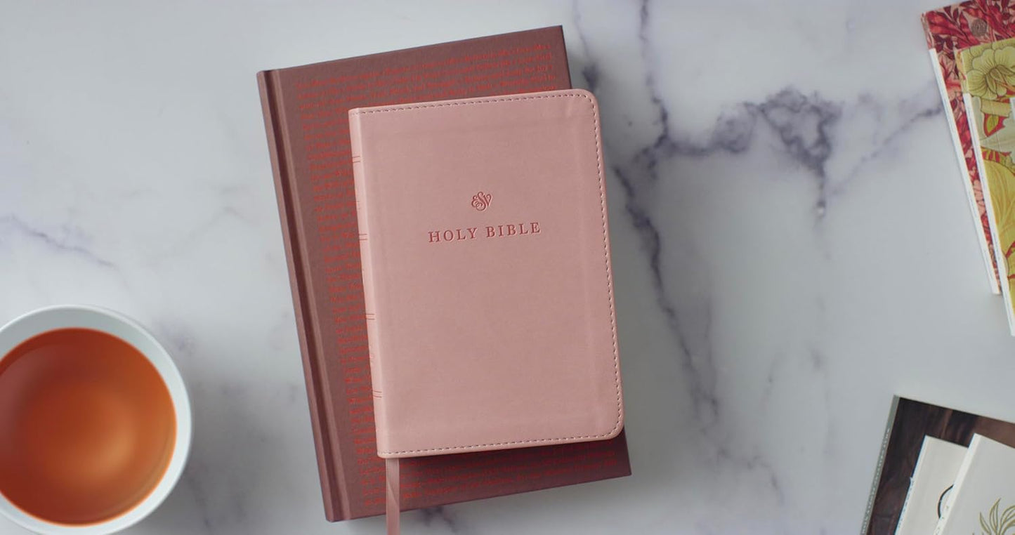 ESV LARGE PRINT COMPACT TT, BLUSH, RL