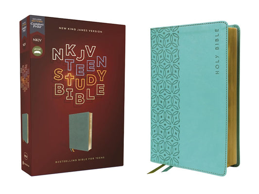 NKJV TEEN STUDY BBILE TEAL LS