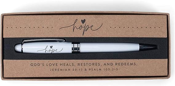LCP 72151 PEN HOLD ONTO HOPE GODS LOVE WHITE