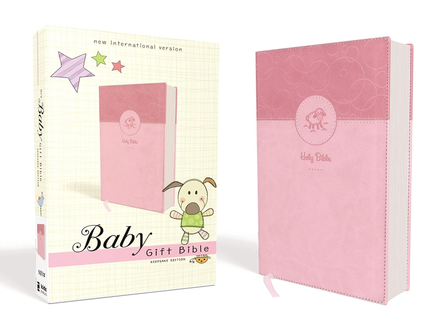 ZONKIDZ NIV BABY GIFT BIBLE KEEPSAKE ED LEASOFT PINK