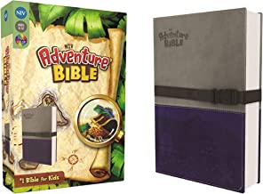 KIDS BI ZON NIV ADVENTURE BIBLE GRAY BLUE IDT W CLIP