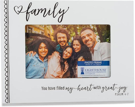 LCP 17071 PHOTO FRAME FAMILY HEART FILLED JOY 4X6