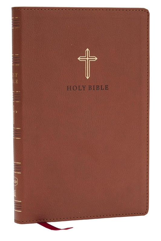 NKJV ULTRA THINLINE BIBLE BROWN LS