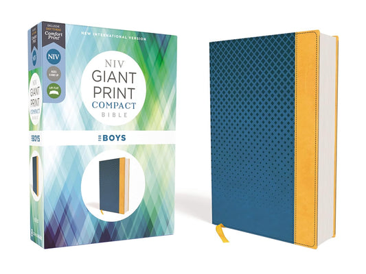 ZON NIV GIANT PRINT COMPACT BI FOR BOYS LEASOFT BLUE