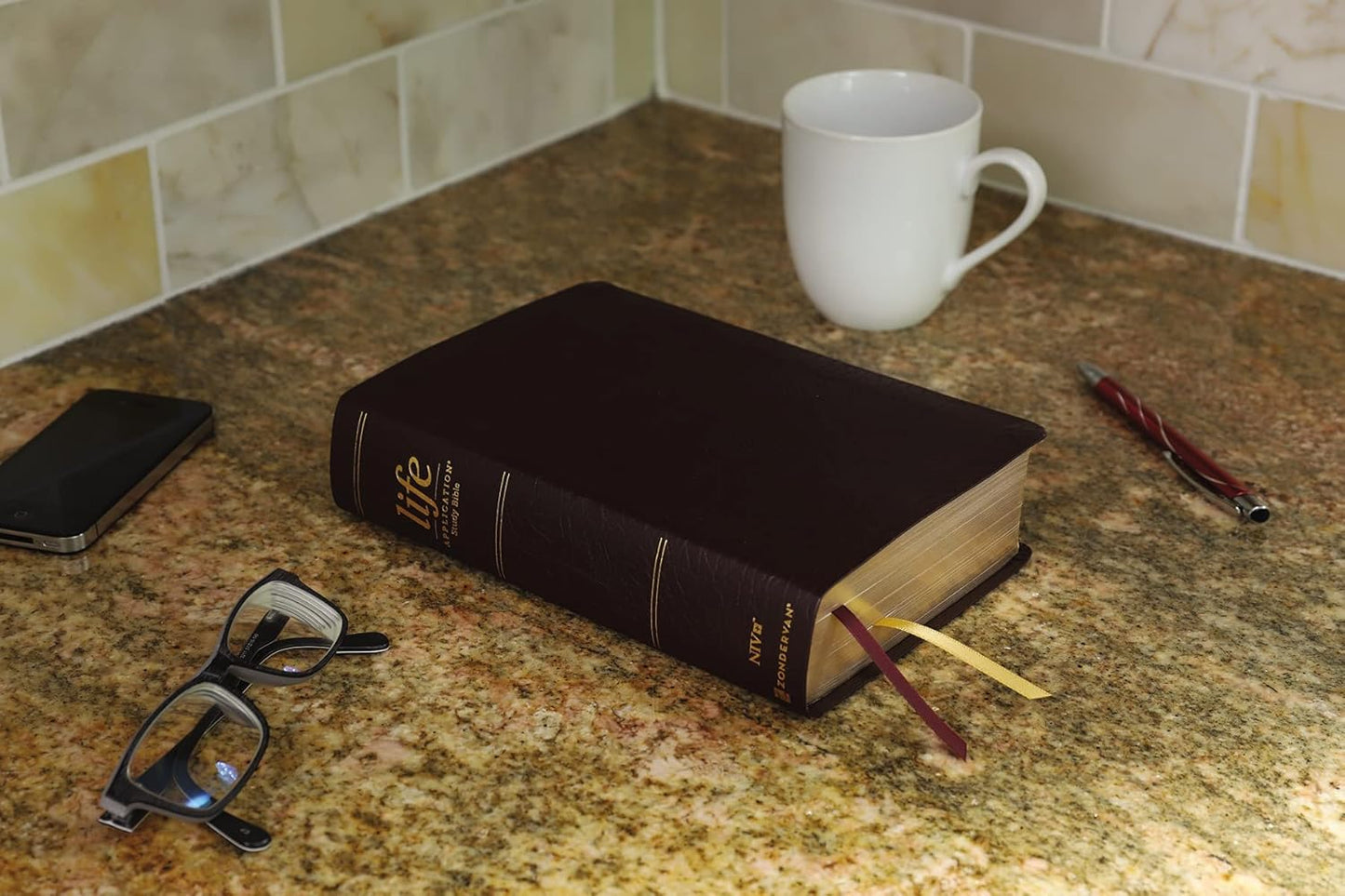 NIV, Life Application Study Bible, Third Edition, Personal Size, Bonded Leather, Burgundy, Red Letter Bonded Leather