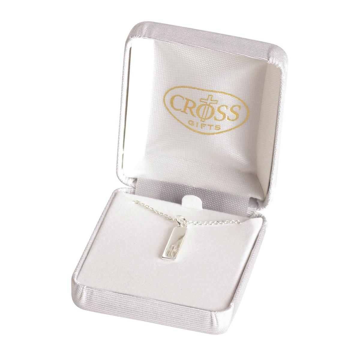 DIC 73-9052 NECKLACE RECTANGLE WITH CUTOUT CROSS