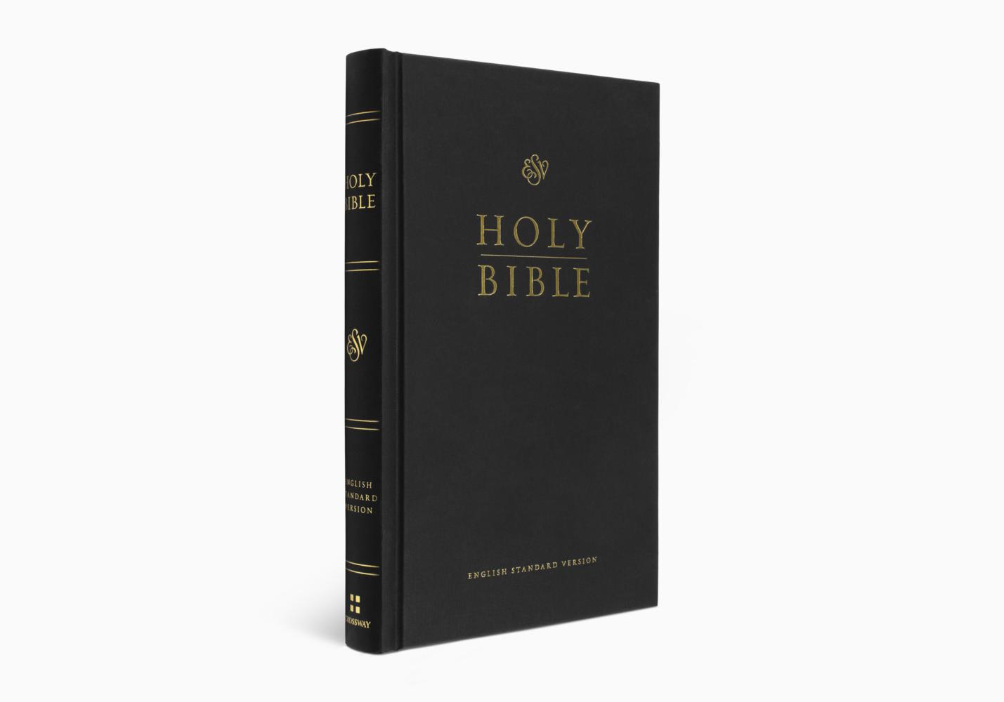 ESV CHURCH BIBLE HARDCOVER, BLACK