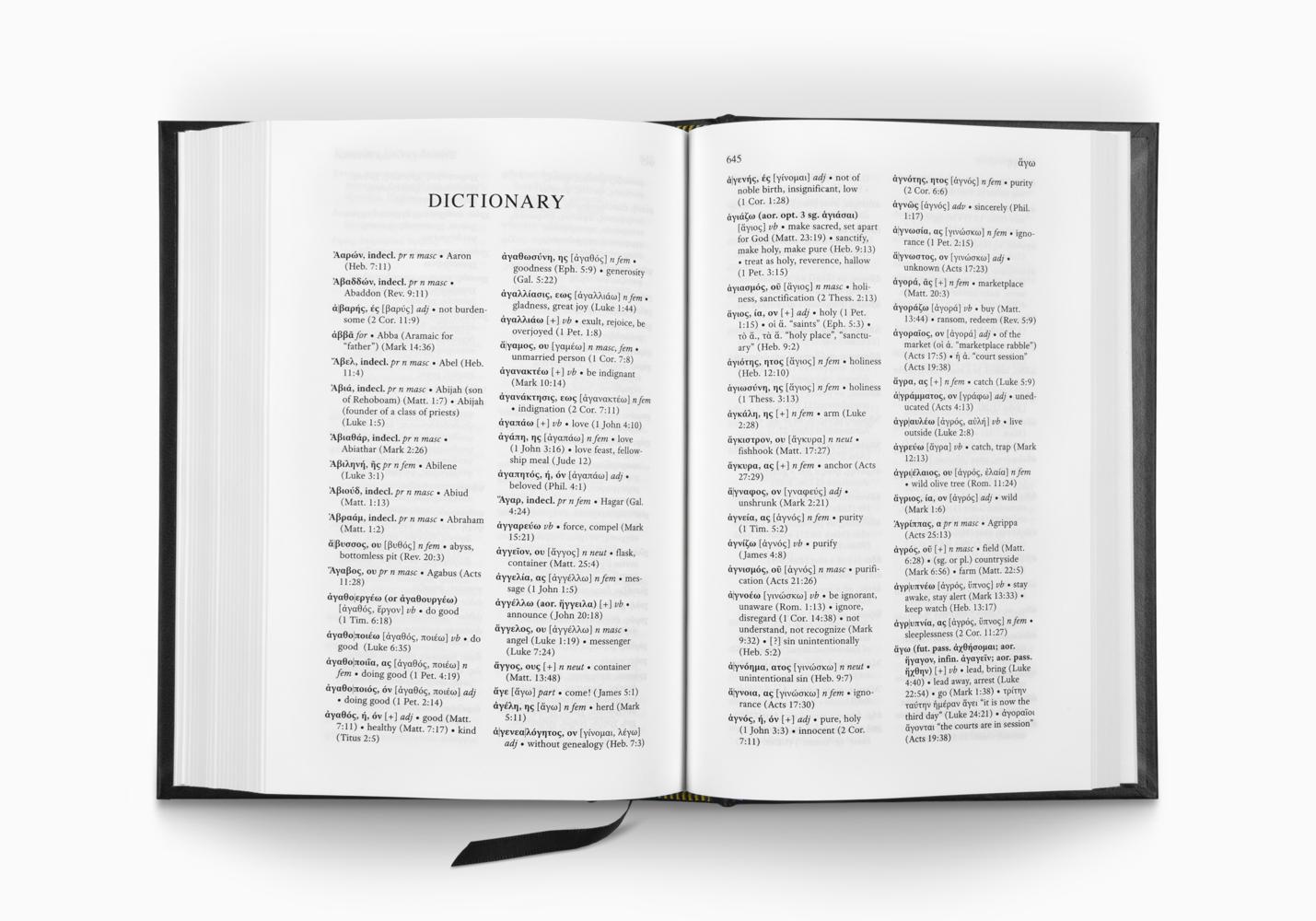 GREEK NT WITH DICTIONARY (HC)