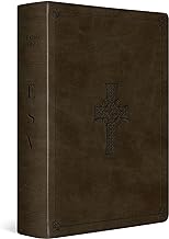 ESV STUDY BIBLE STD SIZE TT OLIVE CELTIC CROSS