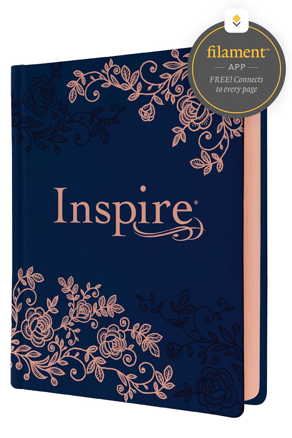 NLT INSPIRE BIBLE HC NAVY