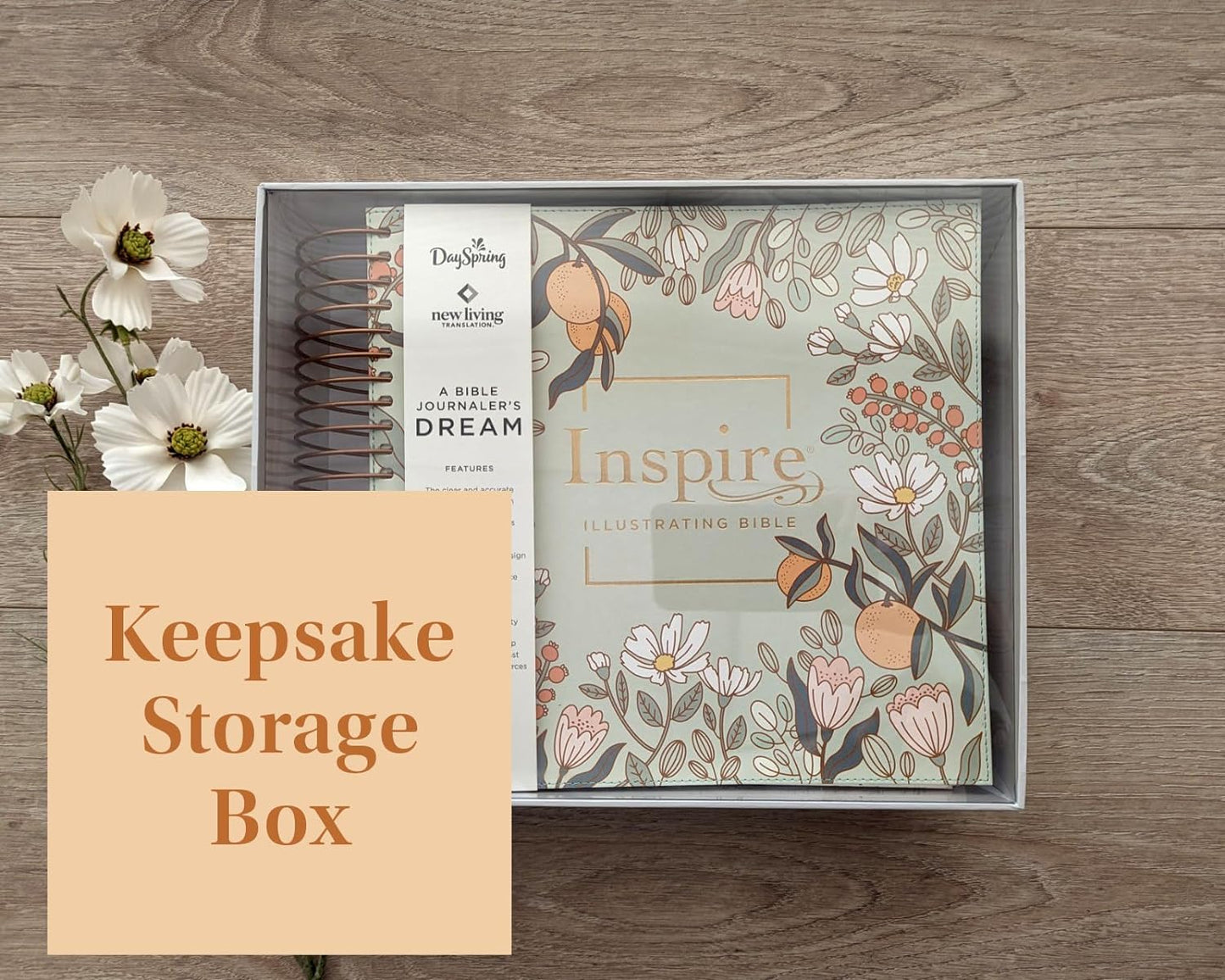 NLT DAYSPRING INSPIRE ILLUSTRATING BIBLE FILAMENT ENABLED (SPIRAL BOUND)