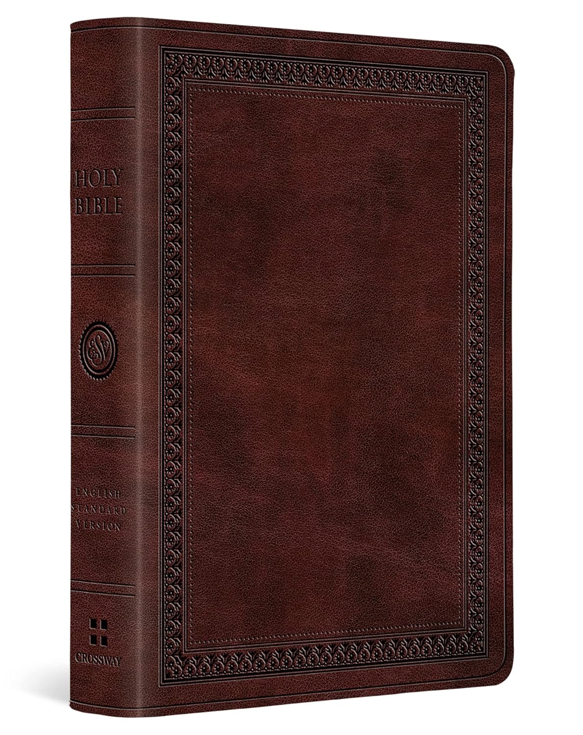 ESV LARGE PRINT COMPACT BI TT MAHOGANY