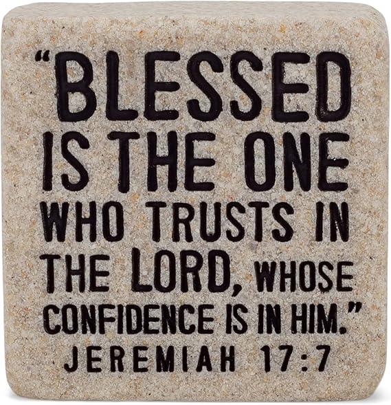 LCP 40761 TABLETOP SCRIPTURE STONE BLESSED 2.25"H