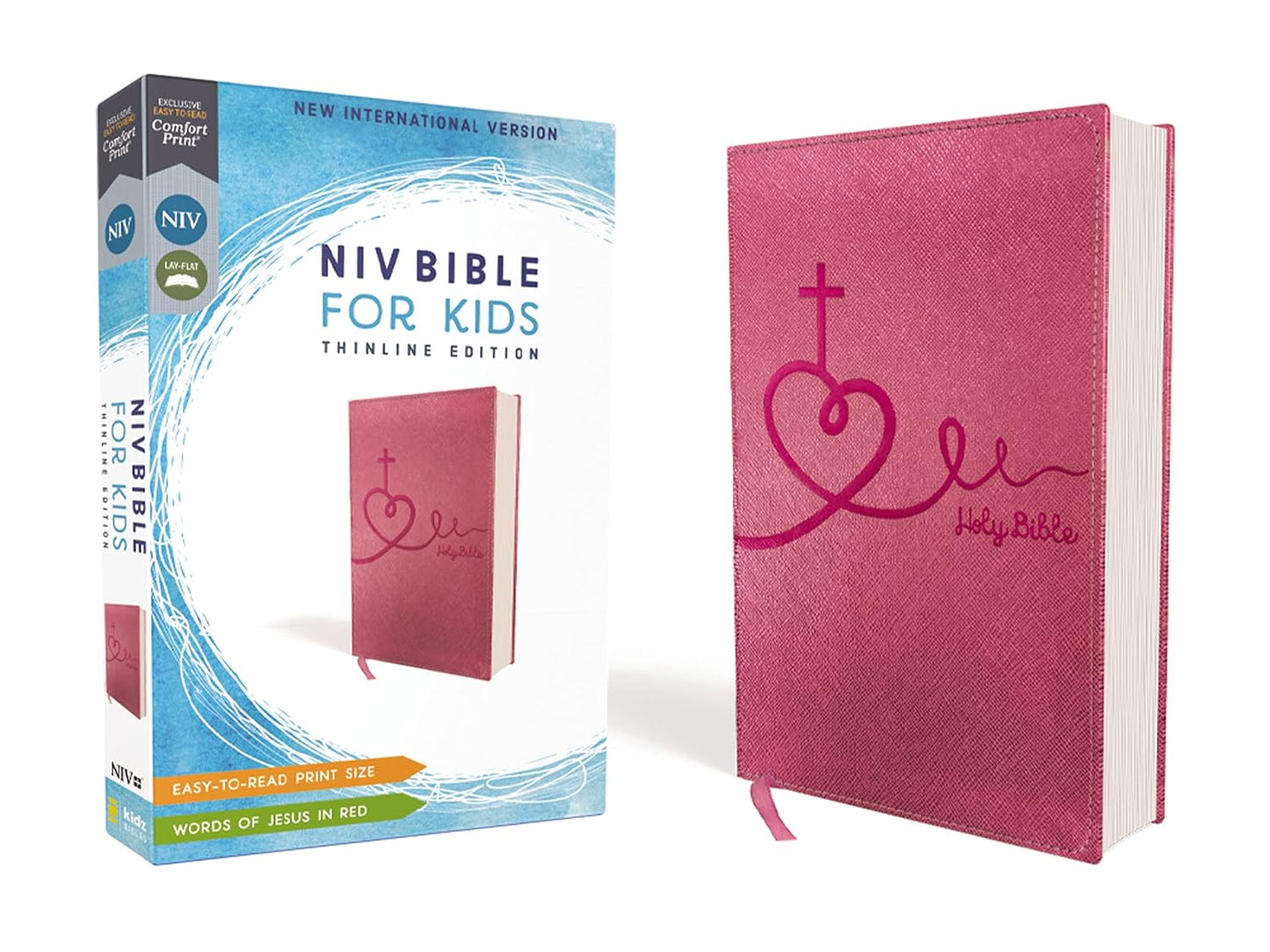 ZONKIDZ NIV BIBLE FOR KIDS THINLINE ED LEASOFT PINK