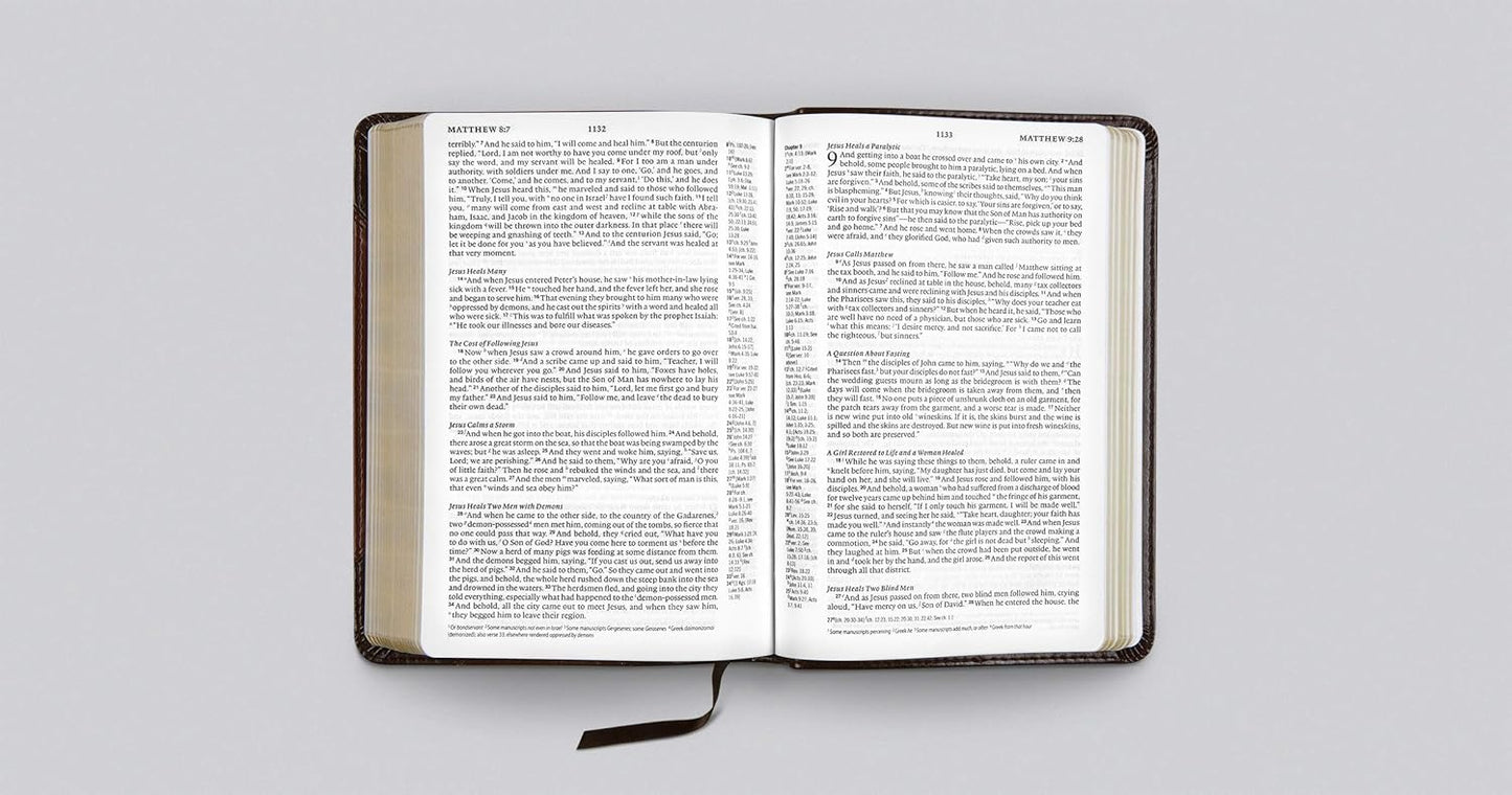 ESV PERSONAL SIZE REF BIBLE TT WALNUT PORTFOLIO