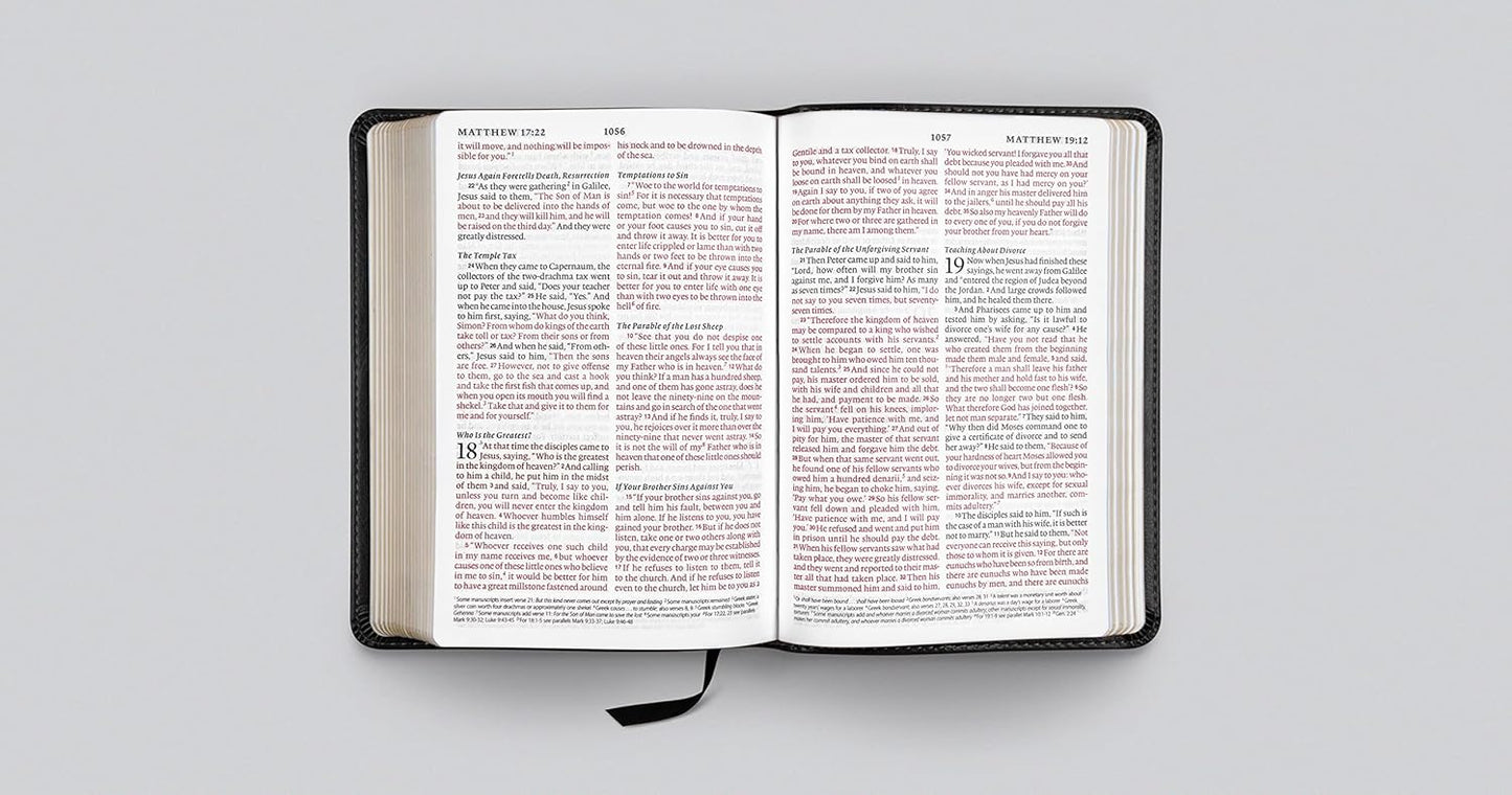 ESV LARGE PRINT COMPACT TT, BLCK, RL