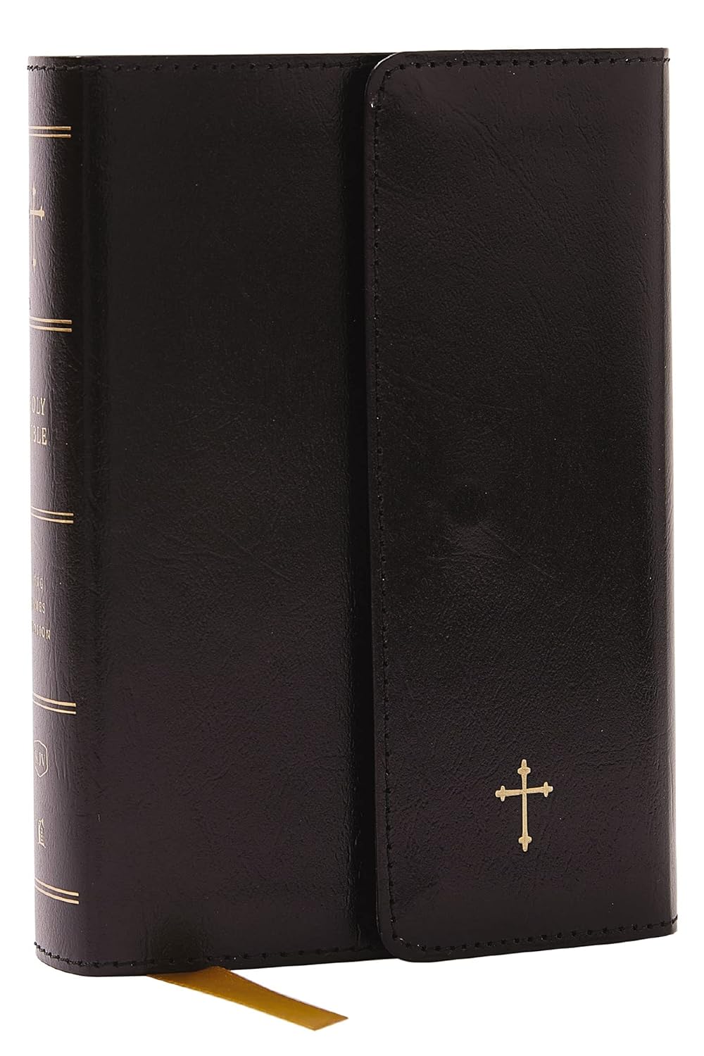 TN KJV COMPACT REF BI FLAP LEATHERFLEX BLACK