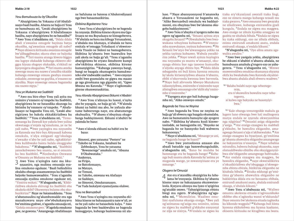 LUGANDA CONTEMPORARY VERSION BIBLE HC