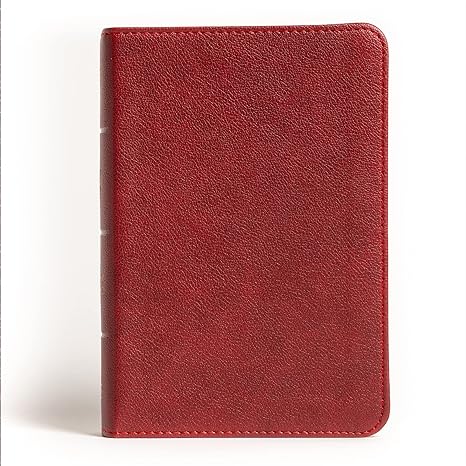 NASB COMPACT REFERENCE BIBLE BURGUNDY LEATHER TOUCH