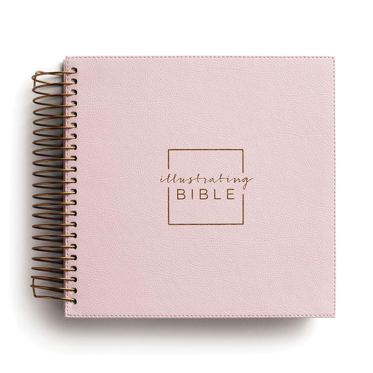 NIV ILLUSTRATED BIBLE JOURNAL SPIRAL BOUND PINK