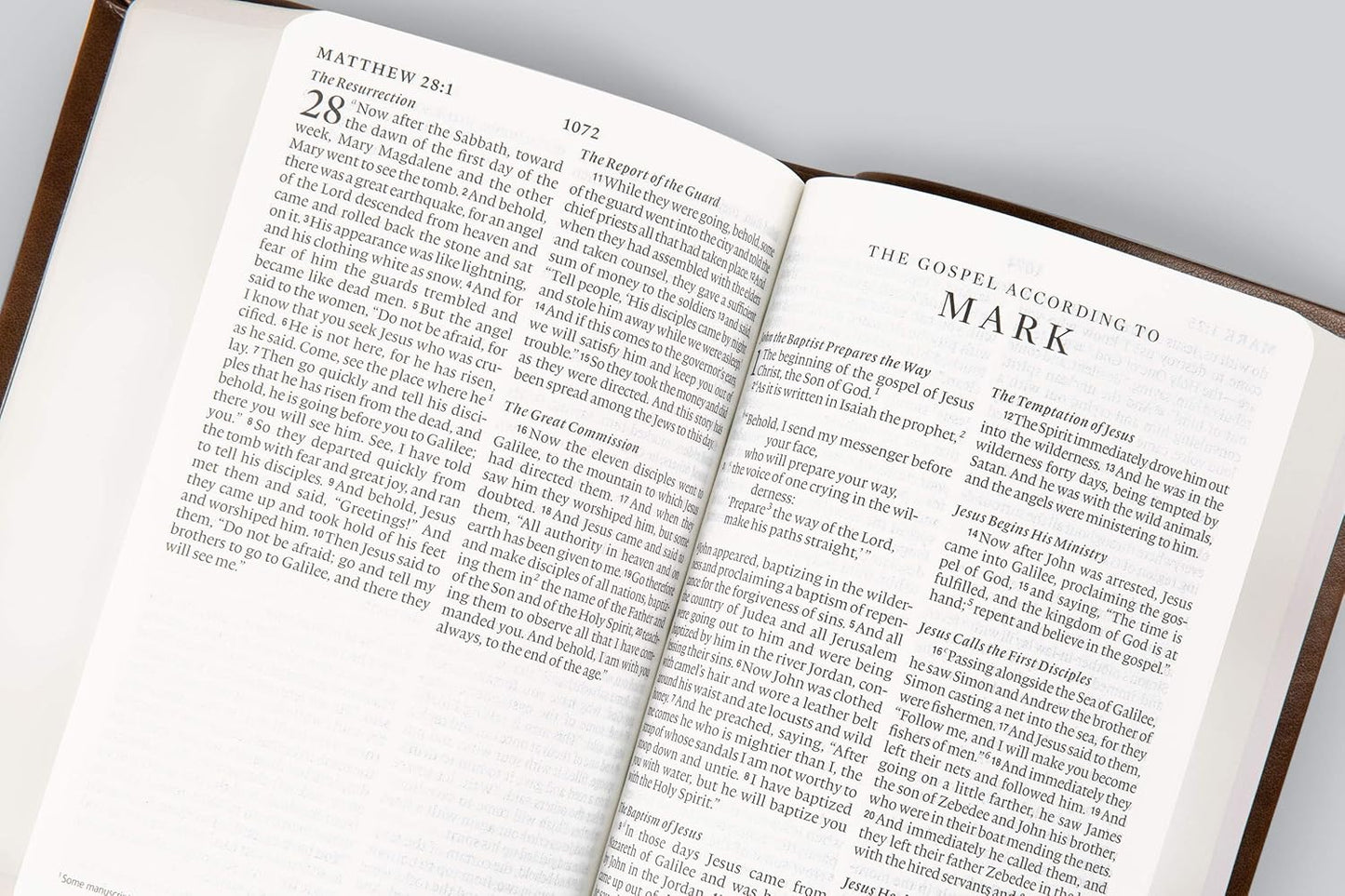 ESV LARGE PRINT COMPACT BI TT MAHOGANY