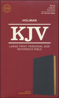 KJV HOL LARGE PRT PERSONAL SZ REF BIBLE LT BLACK