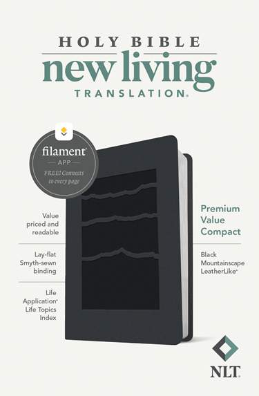 NLT PREMIUM VALUE COMPACT BIBLE, FILAMENT ENABLED