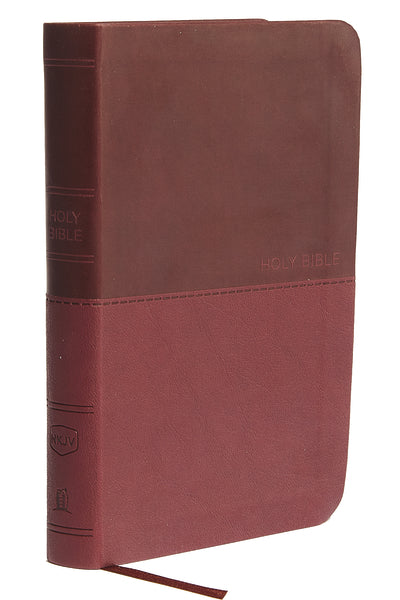 NKJV TN VALUE COMPACT THINLINE BI LS BURGUNDY RLE