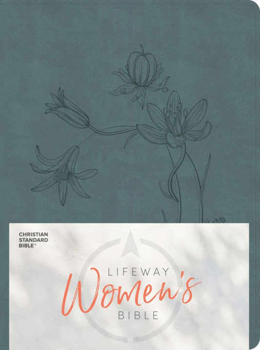 CSB LIFEWAY WOMEN'S BIBLE, SLATE LEATHERTOUCH