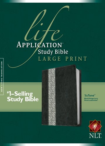 NLT LIFE APP STUDY BI LARGE PRT LL BLACK/IVORY F