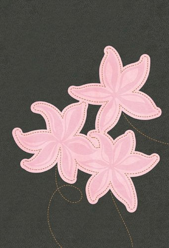 NLT COMPACT LARGE PRT BI LL GREY/PINK FLOWERS
