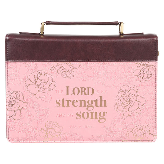 CAG BBM719 BIBLE COVER FAUXL MEDIUM 2TONE PINK