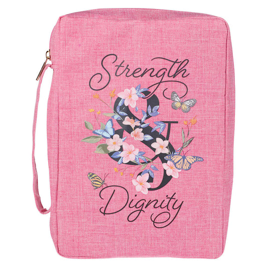 CAG BBL736 BIBLE COVER VALUE PINK STRENGTH & DIGNITY