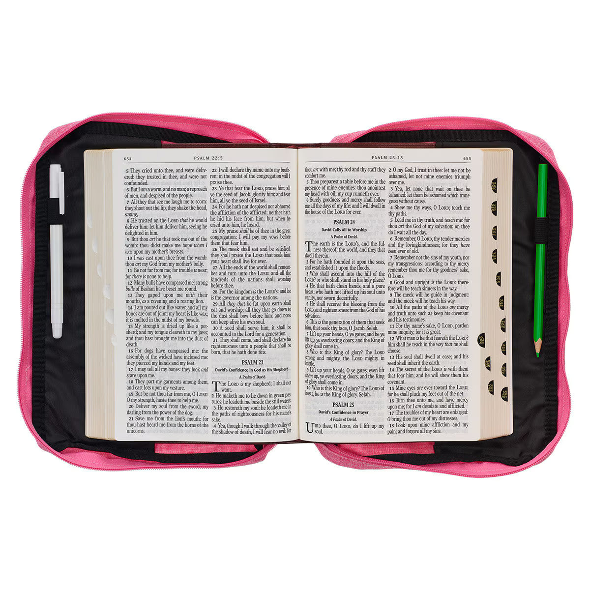 CAG BBL736 BIBLE COVER VALUE PINK STRENGTH & DIGNITY