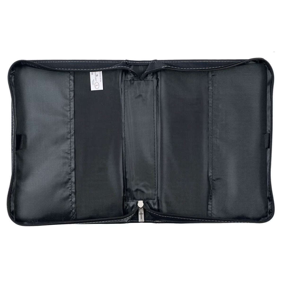 CAG BBL766 BIBLE COVER CLASSIC BLACK/GRAY WALK BY FAITH 2 COR. 5:7