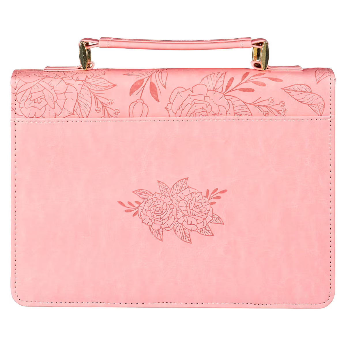 CAG BBM781 BIBLE COVER FASHION PINK FLORAL STRENGTH & DIGNITY PROV. 31:25