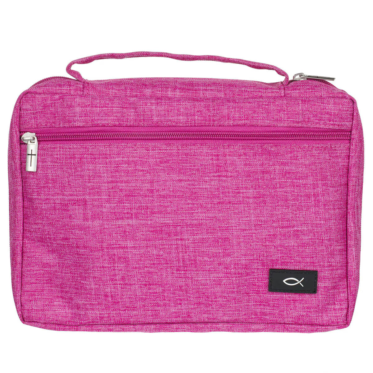 CAG BBS786 BIBLE COVER VALUE PINK ICHTHUS PATCH