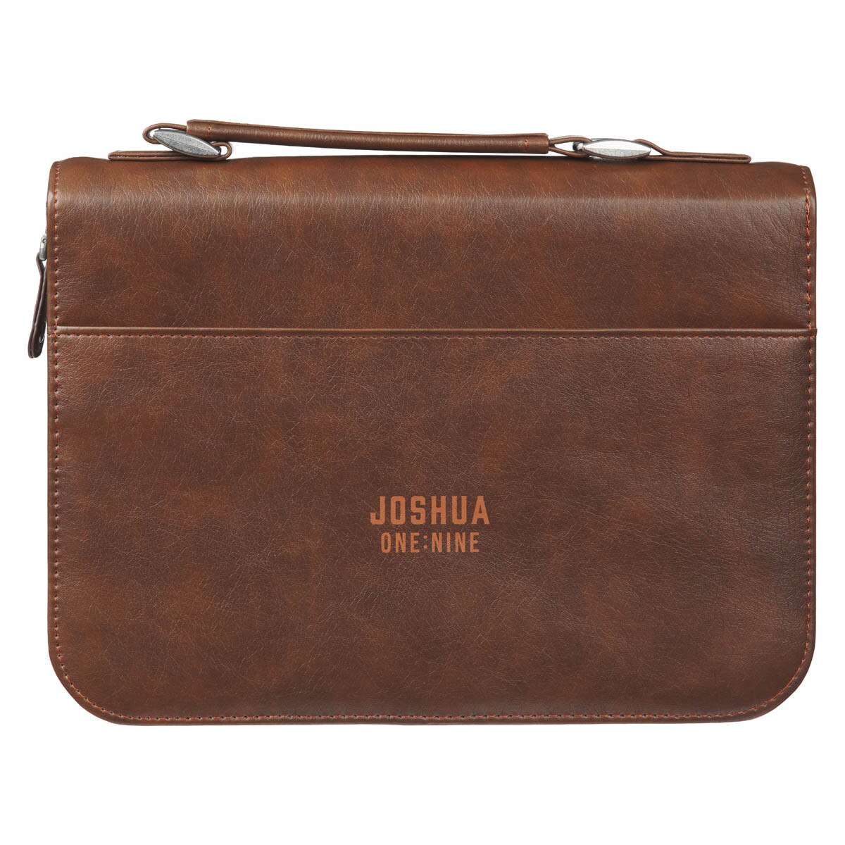 CAG BBM800 BIBLE COVER CLASSIC BROWN LION STRENGTH & COURAGE JOSH.1:9