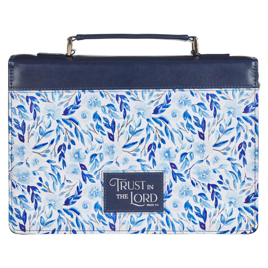 CAG BBL839 BIBLE COVER FASHION BLUE FLORAL TRUST PROV. 3:5