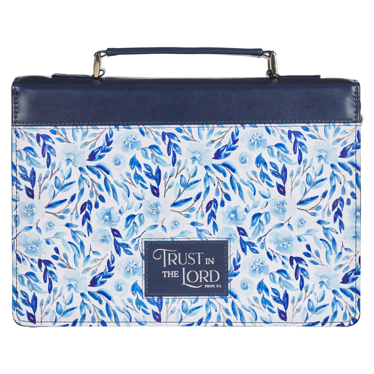 CAG BBM839 BIBLE COVER FASHION BLUE FLORAL TRUST PROV. 3:5