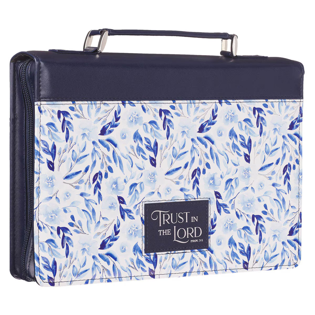 CAG BBM839 BIBLE COVER FASHION BLUE FLORAL TRUST PROV. 3:5