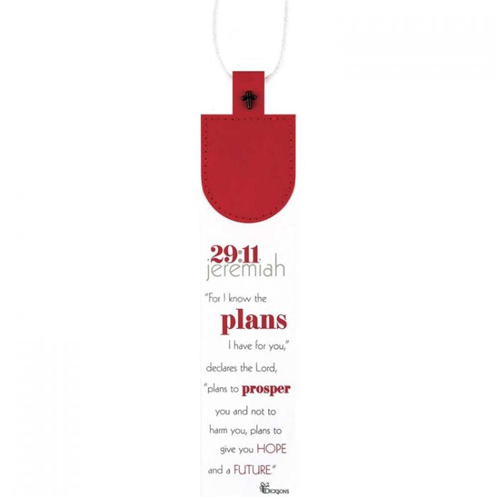 DIC BKMFL-3012 FAUX LEATHER BOOKMARK FOR I KNOW THE PLANS