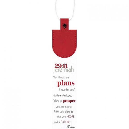 DIC BKMFL-3012 FAUX LEATHER BOOKMARK FOR I KNOW THE PLANS
