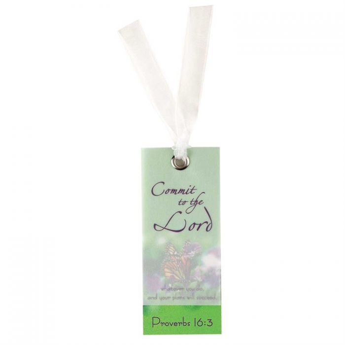 DIC BKMVL-110 BOOKMARK VELLUM COMMIT TO THE LORD